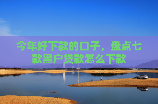 今年好下款的口子，盘点七款黑户贷款怎么下款