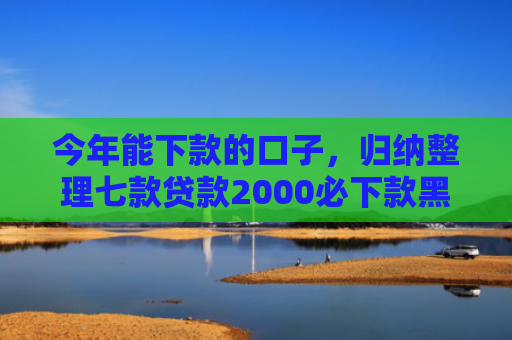 今年能下款的口子，归纳整理七款贷款2000必下款黑户