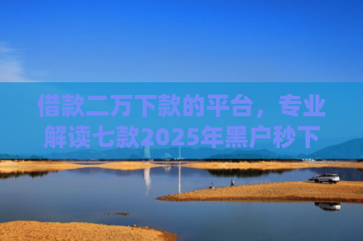借款二万下款的平台，专业解读七款2025年黑户秒下款的网贷app