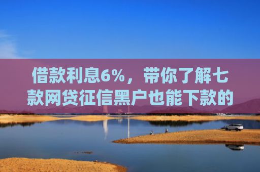 借款利息6%，带你了解七款网贷征信黑户也能下款的app