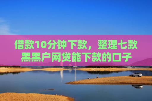 借款10分钟下款，整理七款黑黑户网贷能下款的口子