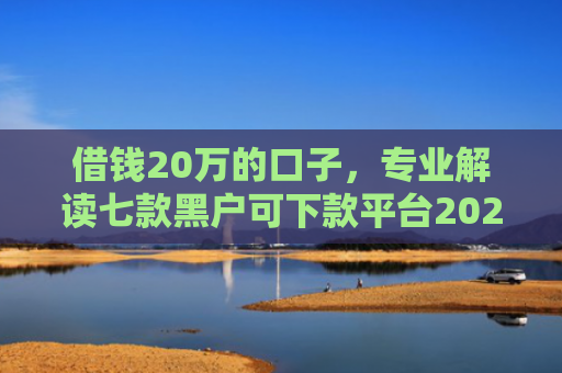 借钱20万的口子，专业解读七款黑户可下款平台2025