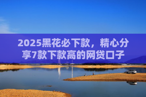 2025黑花必下款，精心分享7款下款高的网贷口子