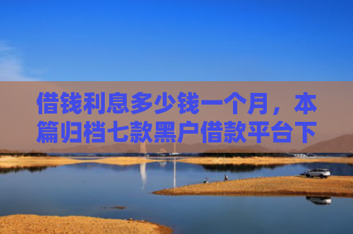 借钱利息多少钱一个月，本篇归档七款黑户借款平台下款快吗