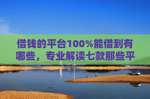 借钱的平台100%能借到有哪些，专业解读七款那些平台黑户也能下款