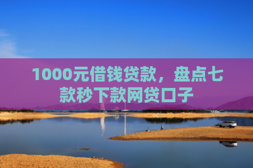 1000元借钱贷款，盘点七款秒下款网贷口子