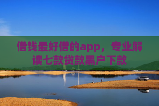 借钱最好借的app，专业解读七款贷款黑户下款