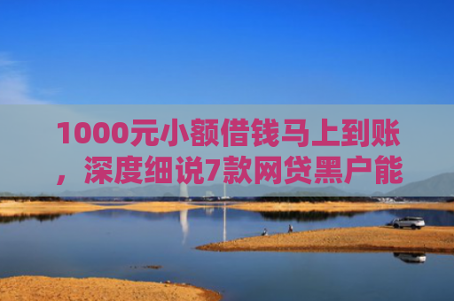 1000元小额借钱马上到账，深度细说7款网贷黑户能下款的口子