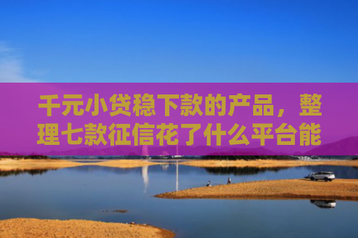 千元小贷稳下款的产品，整理七款征信花了什么平台能下款