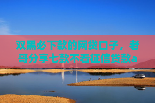 双黑必下款的网贷口子，老哥分享七款不看征信贷款app最快审核下款