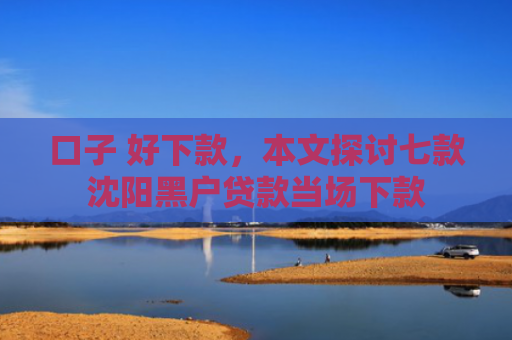 口子 好下款，本文探讨七款沈阳黑户贷款当场下款