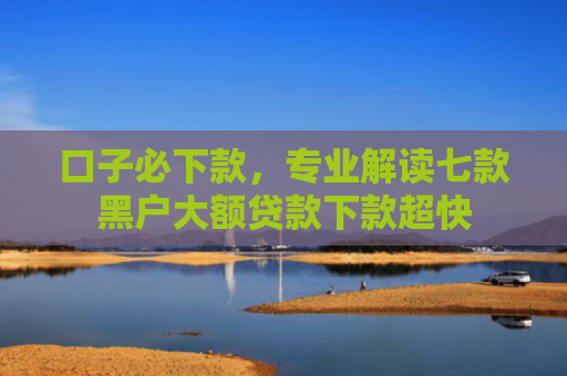 口子必下款，专业解读七款黑户大额贷款下款超快