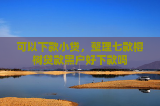 可以下款小贷，整理七款榕树贷款黑户好下款吗