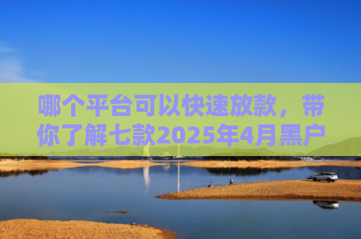 哪个平台可以快速放款，带你了解七款2025年4月黑户还能下款的APP