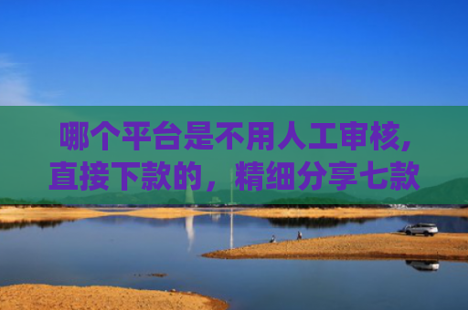 哪个平台是不用人工审核,直接下款的，精细分享七款2025年黑户秒下款的网贷app