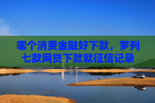 哪个消费金融好下款，罗列七款网贷下款就征信记录