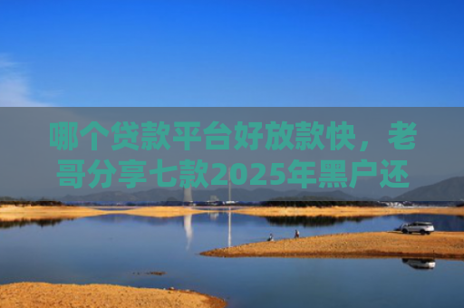 哪个贷款平台好放款快，老哥分享七款2025年黑户还能下款的APP