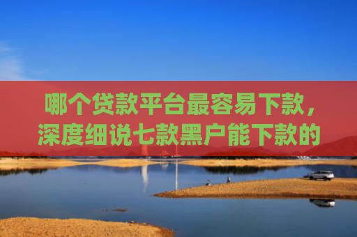 哪个贷款平台最容易下款，深度细说七款黑户能下款的app贴吧