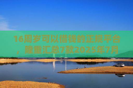 16周岁可以借钱的正规平台，隆重汇总7款2025年7月能下款的网贷口子