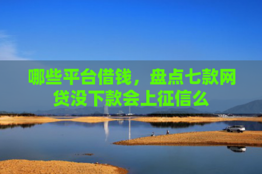 哪些平台借钱，盘点七款网贷没下款会上征信么