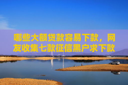 哪些大额贷款容易下款，网友收集七款征信黑户求下款的网贷