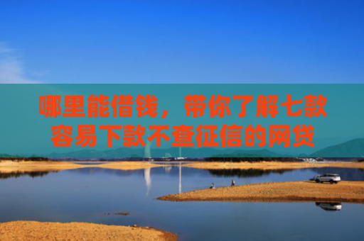 哪里能借钱，带你了解七款容易下款不查征信的网贷