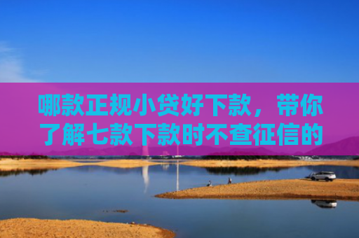 哪款正规小贷好下款，带你了解七款下款时不查征信的网贷