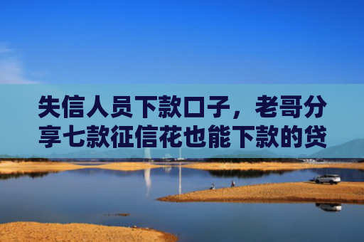 失信人员下款口子，老哥分享七款征信花也能下款的贷款