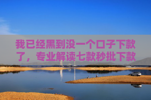 我已经黑到没一个口子下款了，专业解读七款秒批下款的网贷口子