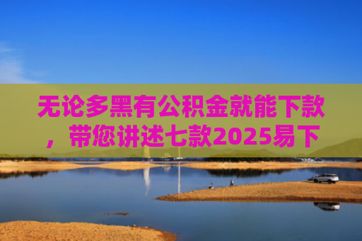 无论多黑有公积金就能下款，带您讲述七款2025易下款的网贷口子