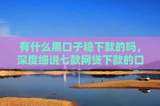 有什么黑口子稳下款的吗，深度细说七款网贷下款的口子图片