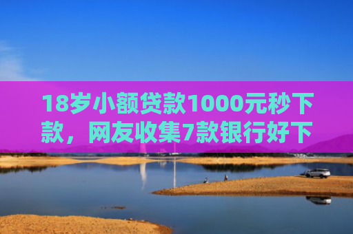 18岁小额贷款1000元秒下款，网友收集7款银行好下款的网贷口子