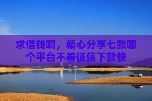 求借钱啊，精心分享七款哪个平台不看征信下款快