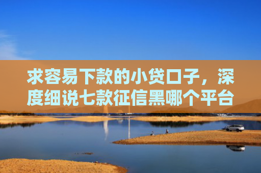 求容易下款的小贷口子，深度细说七款征信黑哪个平台能下款