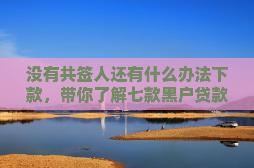 没有共签人还有什么办法下款，带你了解七款黑户贷款微信下款可靠吗知乎
