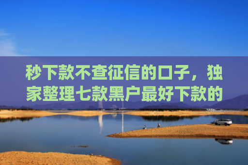 秒下款不查征信的口子，独家整理七款黑户最好下款的app