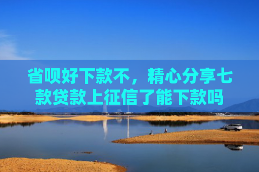 省呗好下款不，精心分享七款贷款上征信了能下款吗