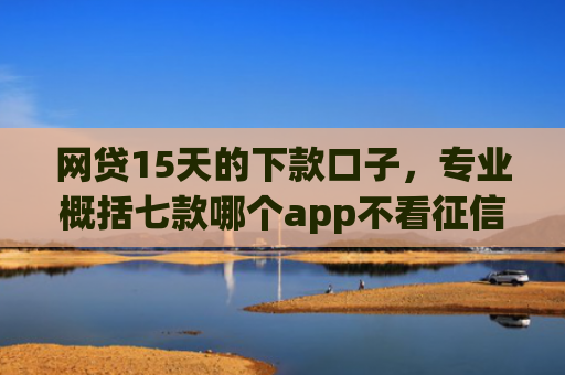 网贷15天的下款口子，专业概括七款哪个app不看征信容易下款