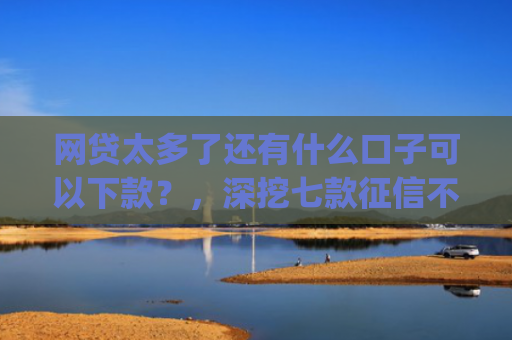 网贷太多了还有什么口子可以下款？，深挖七款征信不好也能大额下款的app