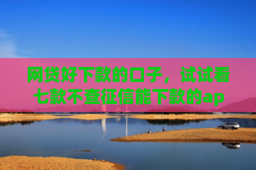 网贷好下款的口子，试试看七款不查征信能下款的app