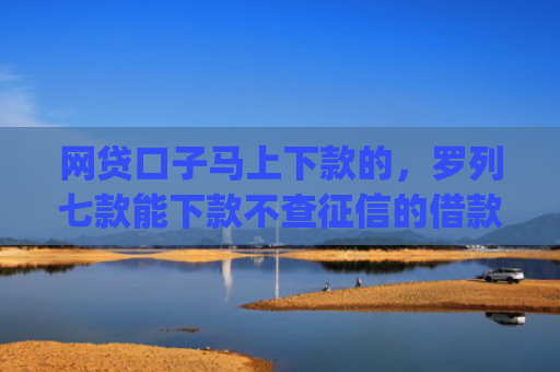 网贷口子马上下款的，罗列七款能下款不查征信的借款app