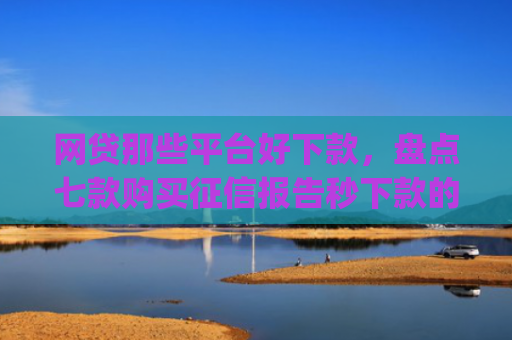 网贷那些平台好下款，盘点七款购买征信报告秒下款的app