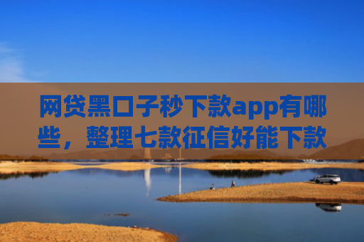 网贷黑口子秒下款app有哪些，整理七款征信好能下款的app