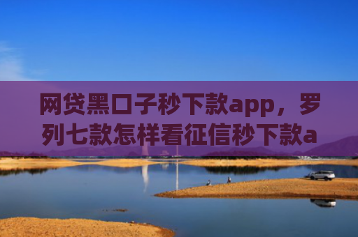 网贷黑口子秒下款app，罗列七款怎样看征信秒下款app