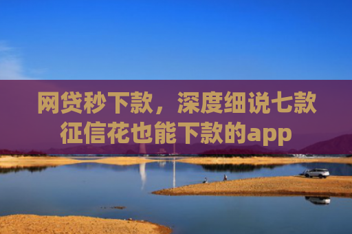 网贷秒下款，深度细说七款征信花也能下款的app