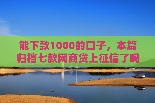 能下款1000的口子，本篇归档七款网商贷上征信了吗能下款吗