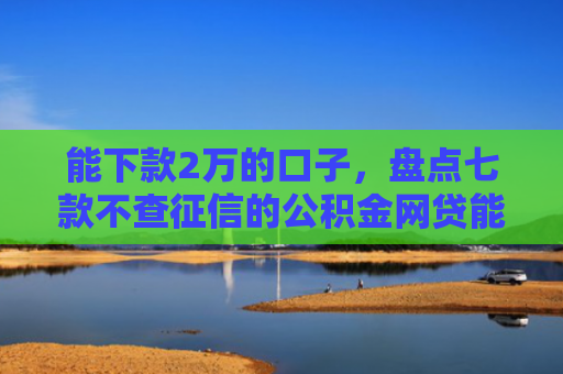 能下款2万的口子，盘点七款不查征信的公积金网贷能下款吗