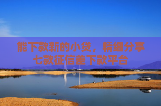 能下款新的小贷，精细分享七款征信差下款平台