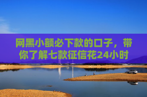 网黑小额必下款的口子，带你了解七款征信花24小时能下款的APP
