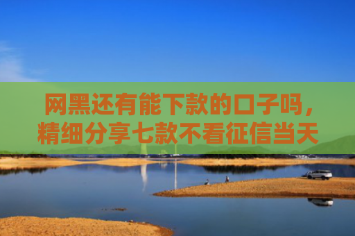 网黑还有能下款的口子吗，精细分享七款不看征信当天下款APP网贷